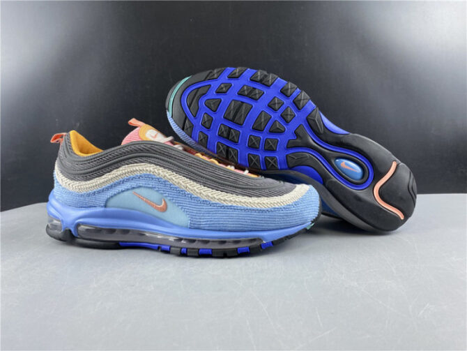 Nike Air Max 97 Corduroy Light Blue CQ7512-462 - Image 5