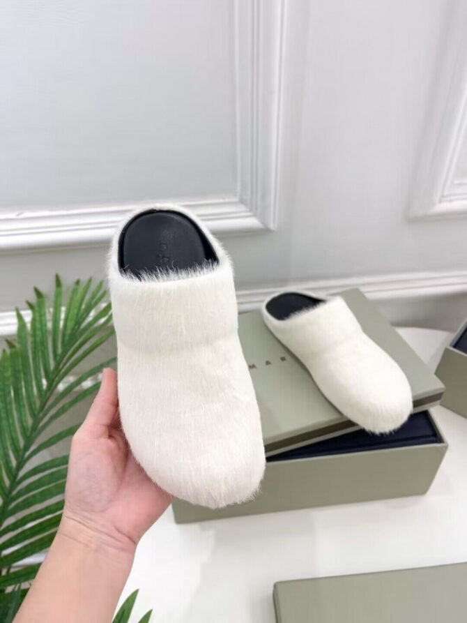 MARNI CALF HAIR SLIPPERS - Image 2