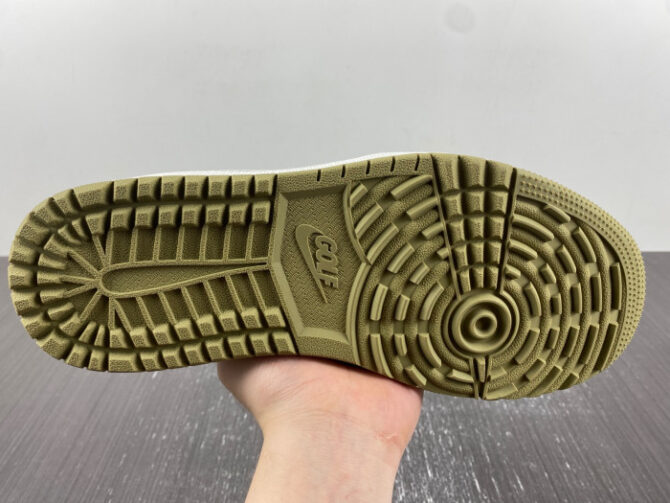 Jordan 1 Retro Low Golf Travis Scott Neutral Olive - Image 9