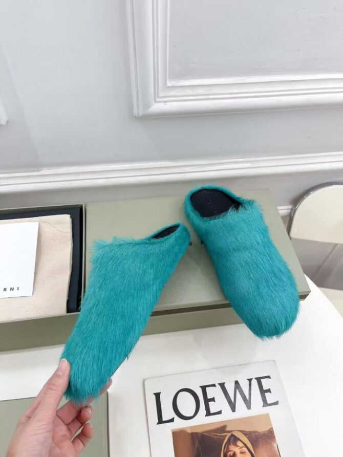 MARNI CALF HAIR SLIPPERS - Image 3