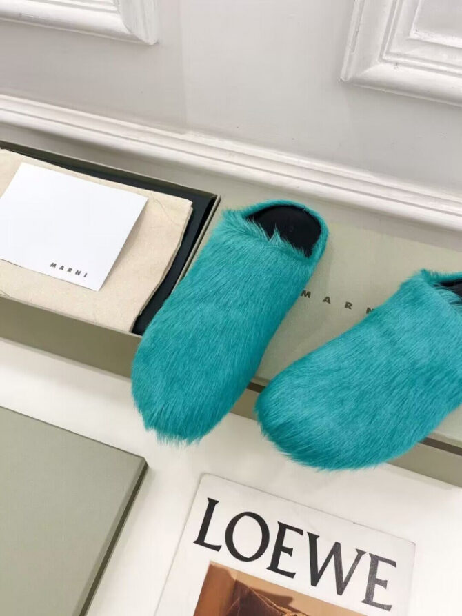 MARNI CALF HAIR SLIPPERS - Image 7