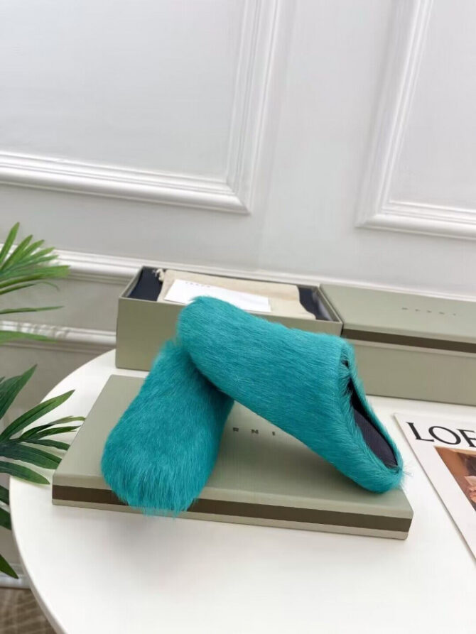 MARNI CALF HAIR SLIPPERS - Image 6