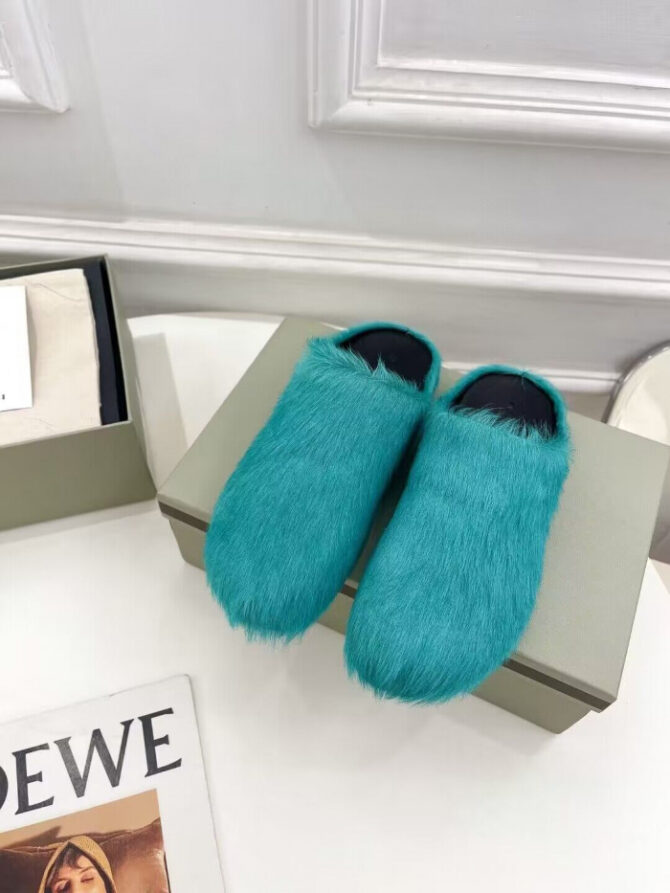 MARNI CALF HAIR SLIPPERS - Image 4