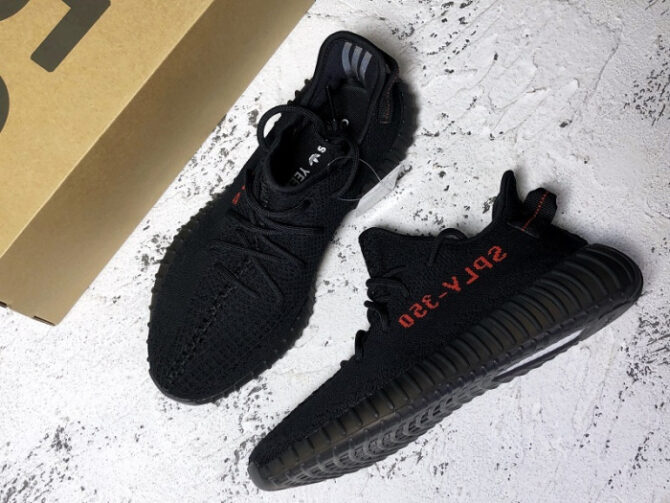 Adidas Yeezy Boost 350 V2 Black Red CP9652 - Image 9