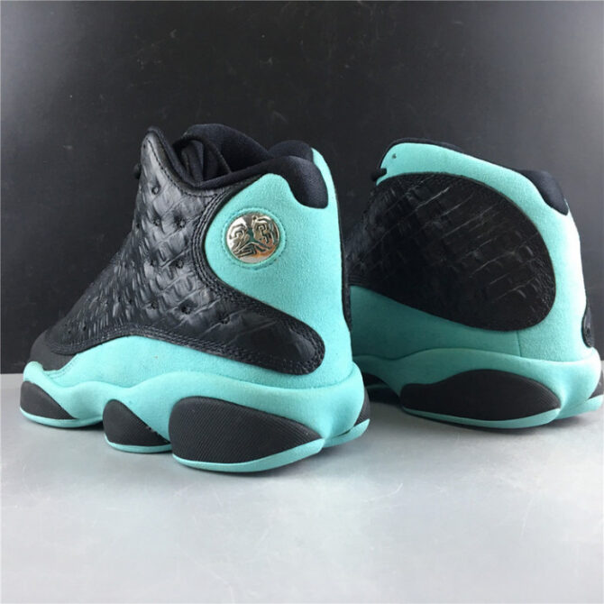 AIR JORDAN 13 RETRO BLACK ISLAND GREEN 414571-030 - Image 6