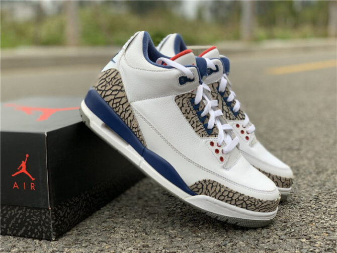 AIR JORDAN 3 RETRO TRUE BLUE NIKE AIR FIRST LOOK 854262-106 - Image 3