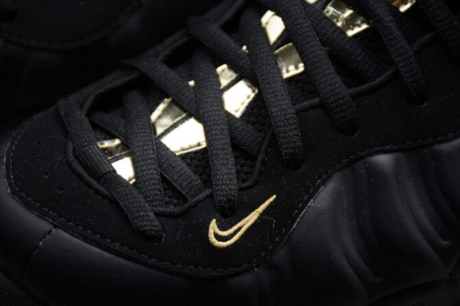 Air Foamposite Pro Black Metallic Gold 624041-009 - Image 4