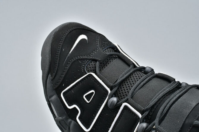 Nike Air More Uptempo OG Black and White 414962-002 - Image 2