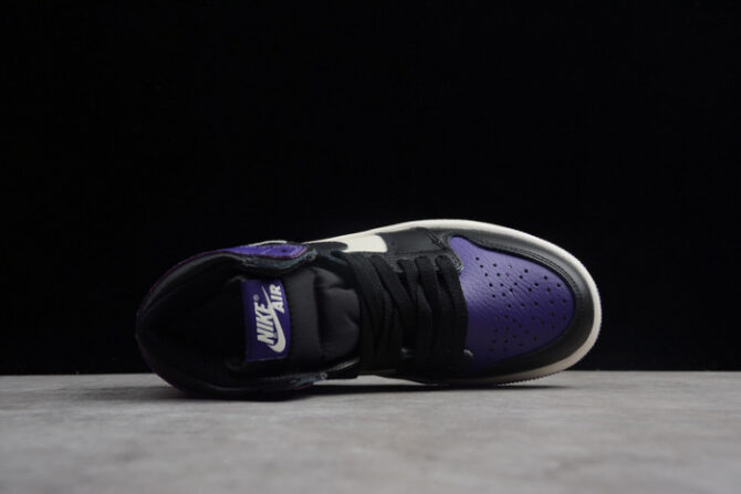 Kids Air Jordan 1 Retro High OG 'Court Purple' 555088-501 - Image 6