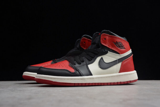 Kids Air Jordan 1 Retro High OG "Bred Toe" 555088 610 - Image 7