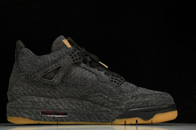 Air Jordan 4 Retro Levis NRG Levis - Black Denim AO2571-001 - Image 6