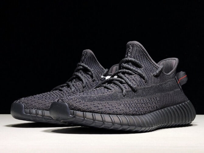 Adidas Mens Yeezy Boost 350 V2 Black FU9006 - Image 8