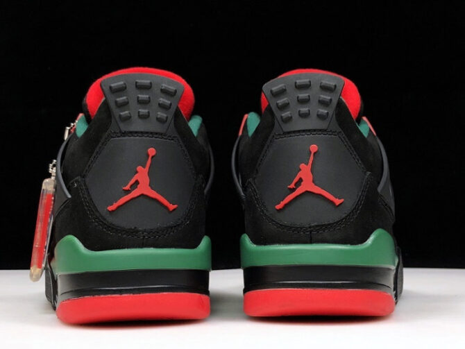 Air Jordan 4 NRG Black/Gorge Green-Varsity Red AQ3816-063 - Image 6