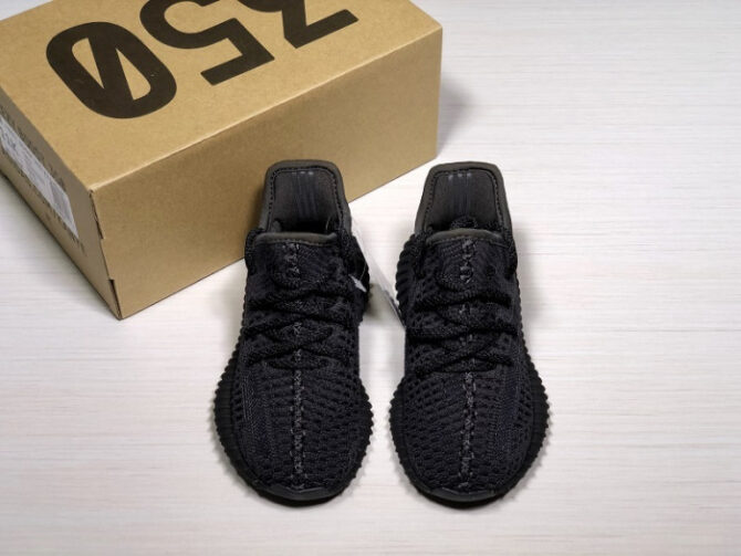 Adidas Yeezy Boost 350 V2 in Black FU9006 Kids - Image 8