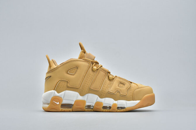 NIKE AIR MORE UPTEMPO PRM “WHEAT” BROWN AA4060-200 - Image 9