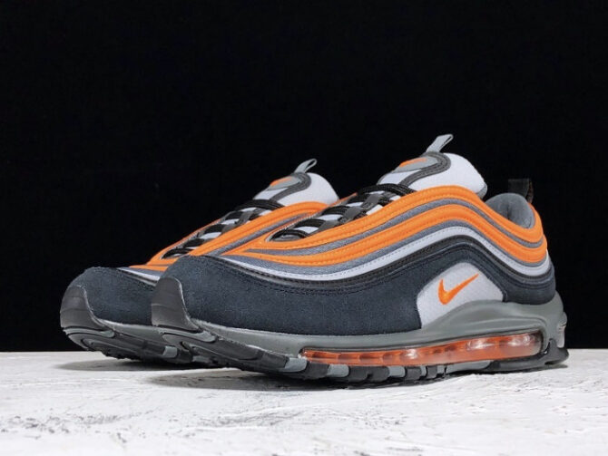 Nike Air Max 97 Wolf Grey/Total Orange-Black 921522-013 - Image 5