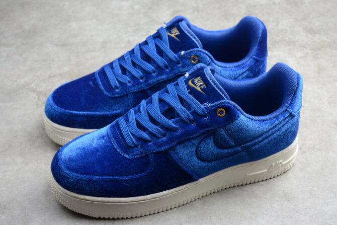 Air Force 1 Low Premium 3 Velour Blue Void AT4144-400 - Image 6