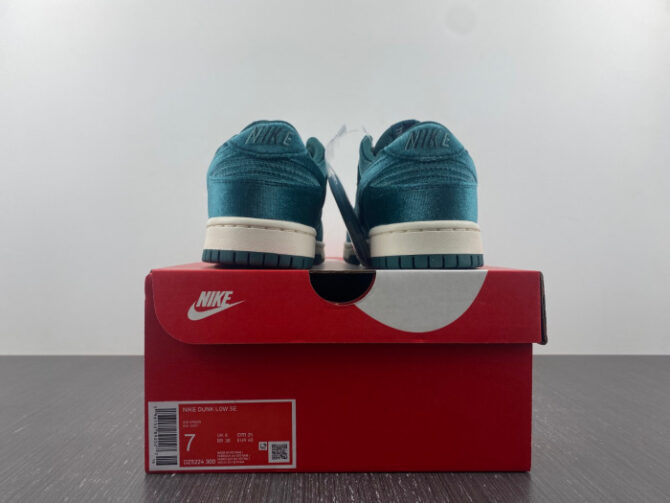 Nike Dunk Low Green Velvet DZ5224-300 - Image 2