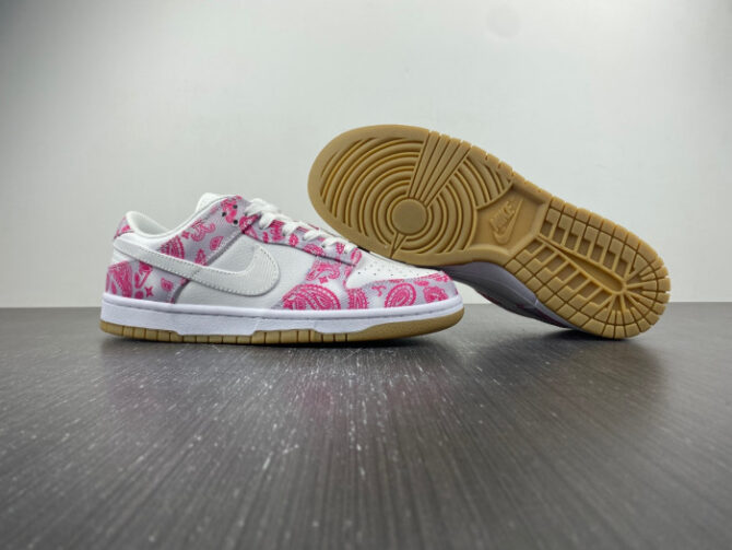 Nike SB Dunk Low White Rose Red Gum CT5053-061 - Image 5