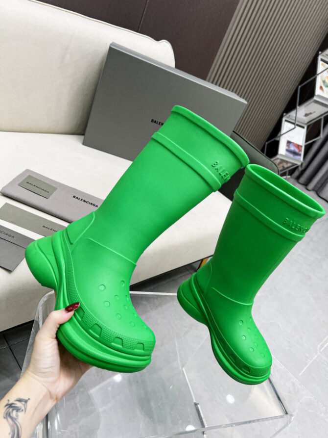 Balenciaga x Crocs Boot Green (W) 677388W1S8E3033 - Image 5