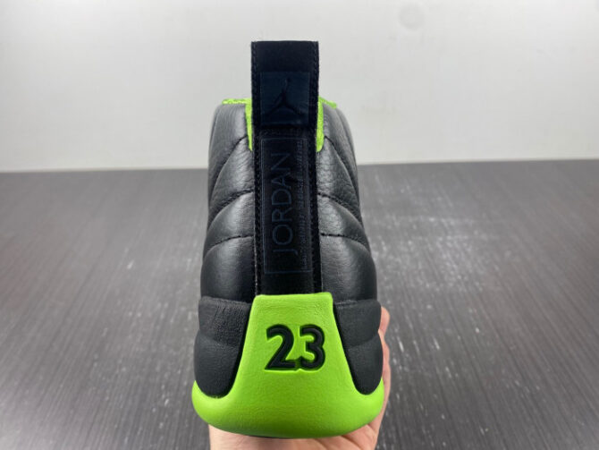 Jordan 12 BLACK/GREEN FLIGHT DOF - Image 7