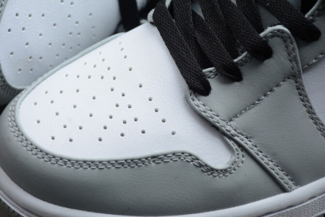 Jordan 1 Mid Light Smoke Grey 554724-092 - Image 6