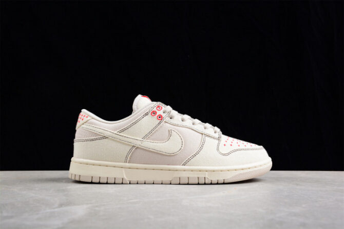 Nike Dunk Low Light Orewood Brown Sashiko DV0834-100 - Image 3