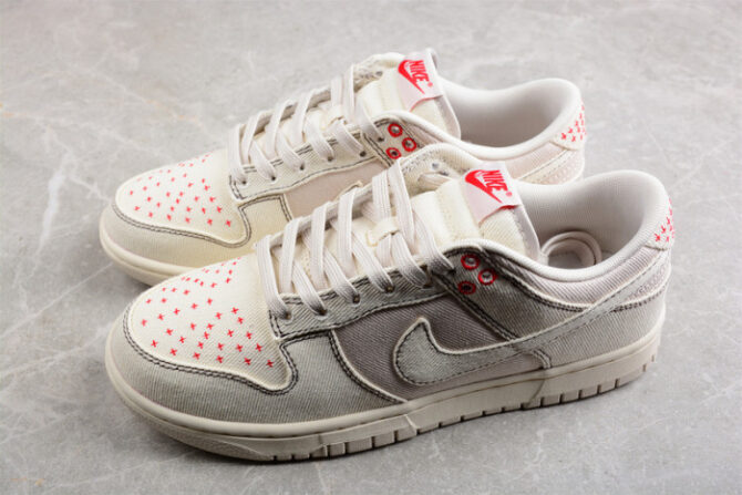 Nike Dunk Low Light Orewood Brown Sashiko DV0834-100 - Image 9