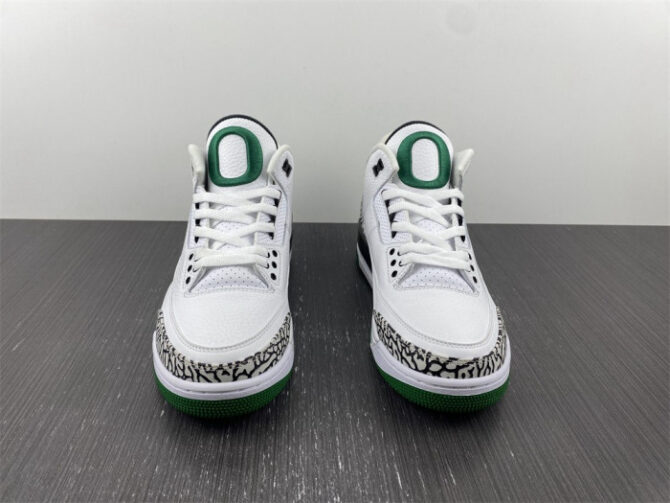 Jordan 3 Retro Oregon Ducks Pit Crew White 594282233 - Image 7