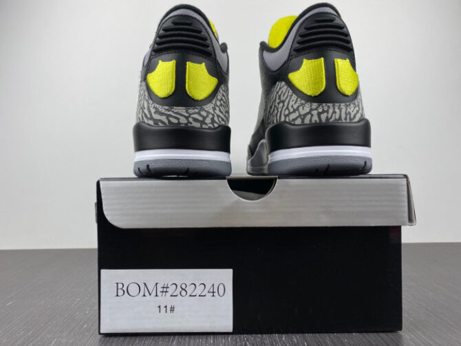 Jordan 3 Retro Oregon Ducks Pit Crew Black HO11-MNJDLS-5 - Image 4