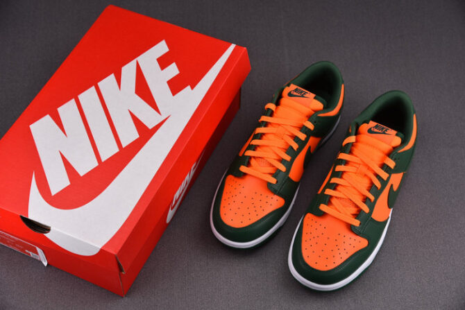 Nike Dunk Low Miami Hurricanes DD1391-300 - Image 8