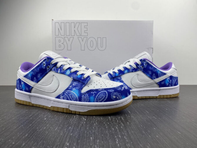 Nike SB Dunk Low White Navy Blue Purple CT5053-041 - Image 8