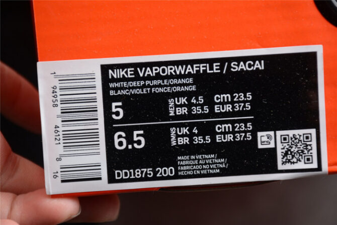 Nike Vaporwaffle sacai Sesame Blue Void DD1875-200 - Image 8