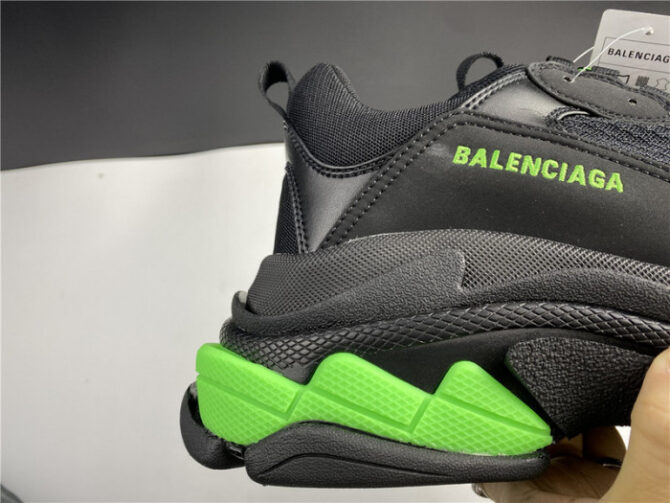 BLCG Sneaker Triple.s.Gomma black and green 524039 W2PW1 4881 - Image 7