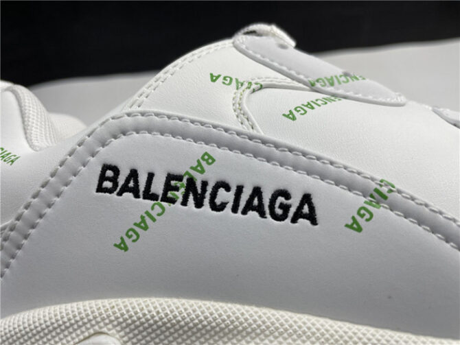 BALENCIAGA Sneaker Triple.s.Gomma White Green 536737 W5FW6 1956 - Image 3