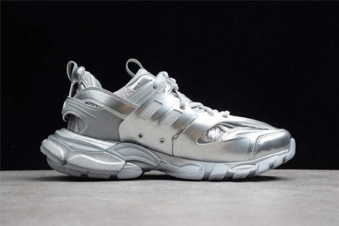 BALENCIAGA Track Trainer Full Silver Matllic 542023W2FS38100 - Image 6