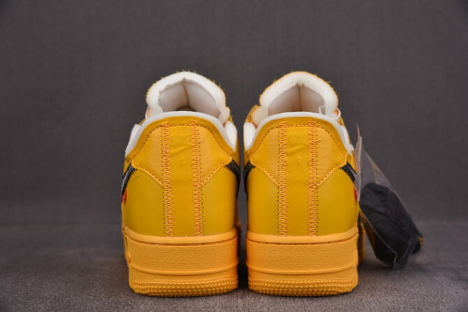 Nike Air Force 1 Low Off-White ICA University Gold DD1876-700 - Image 2