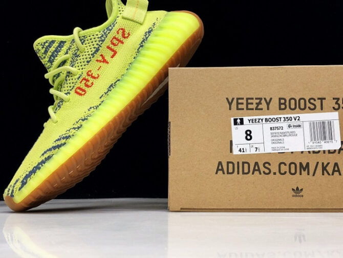 Adidas Yeezy Boost 350 V2 Semi Frozen Yellow B37572 - Image 5