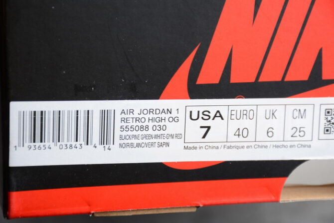 Jordan 1 Retro High Pine Green Black 555088-030 - Image 5