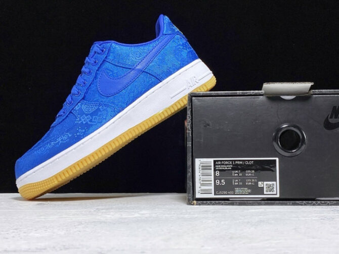 The Clot x Nike Air Force 1 Low in Game Royal CJ5290-400 - Image 2