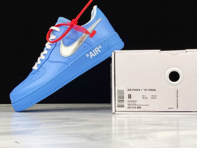 Nike Air Force 1 Low Off-White MCA University Blue CI1173-400 - Image 3