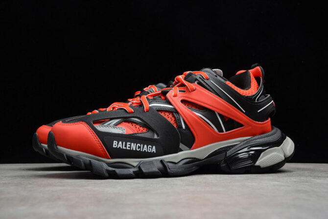 BALENCIAGA Track Trainer Red And Black 542023 W1GB8 5201 - Image 7