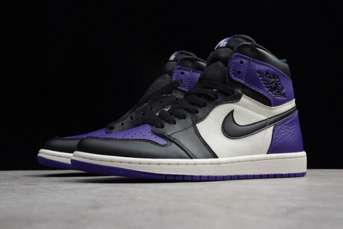 Air Jordan 1 Retro High OG 'Court Purple' 555088-501 - Image 9