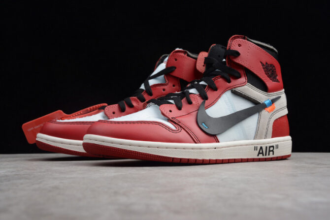 Air Jordan 1 Retro High O-W Chicago AA3834-101 - Image 6