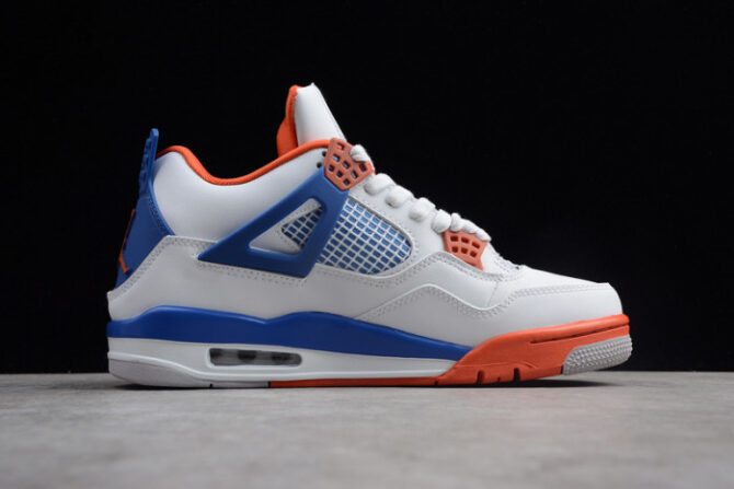 Air Jordan 4 Retro OG White Blue Orange 308497-171 - Image 8