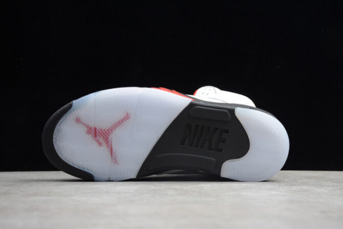 Air Jordan 5 Retro Fire Red Silver Tongue (2020) DA1911-102 - Image 2