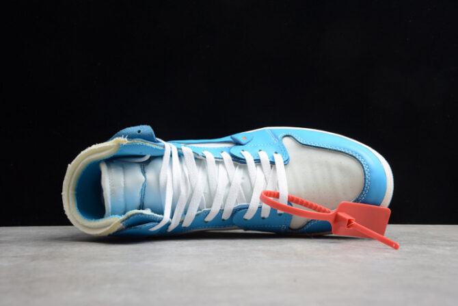 O-W x Air Jordan 1 UNC Release Date AQ0818-148 - Image 3