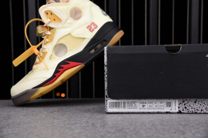 AIR Jordan 5 Retro O-W Sail DH8565-100 - Image 10