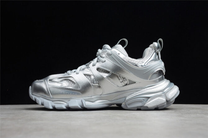 BALENCIAGA Track Trainer Full Silver Matllic 542023W2FS38100