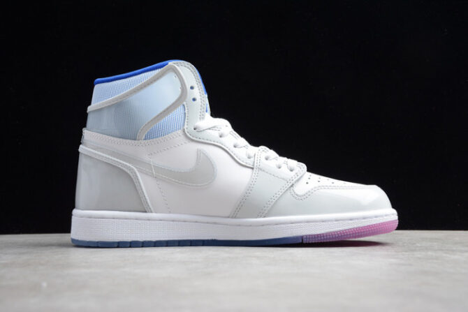 Air Jordan 1 Retro High Zoom White Racer Blue CK6637-104 - Image 5